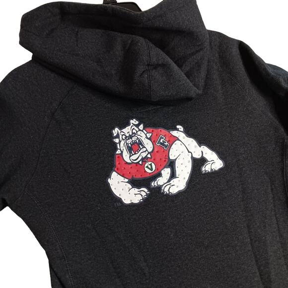 Colosseum Athletics Hoodie Women's Large Dark Charcoal Fresno State Full Zip - Picture 9 of 14